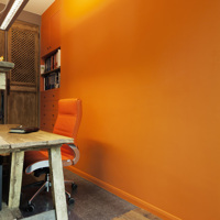 Dressing and desk made of old doors 1